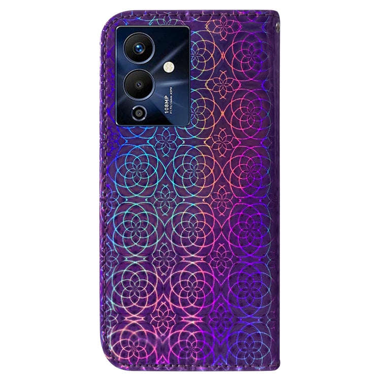 For Infinix Note 12 Pro 5G Colorful Magnetic Buckle Leather Phone Case(Purple)