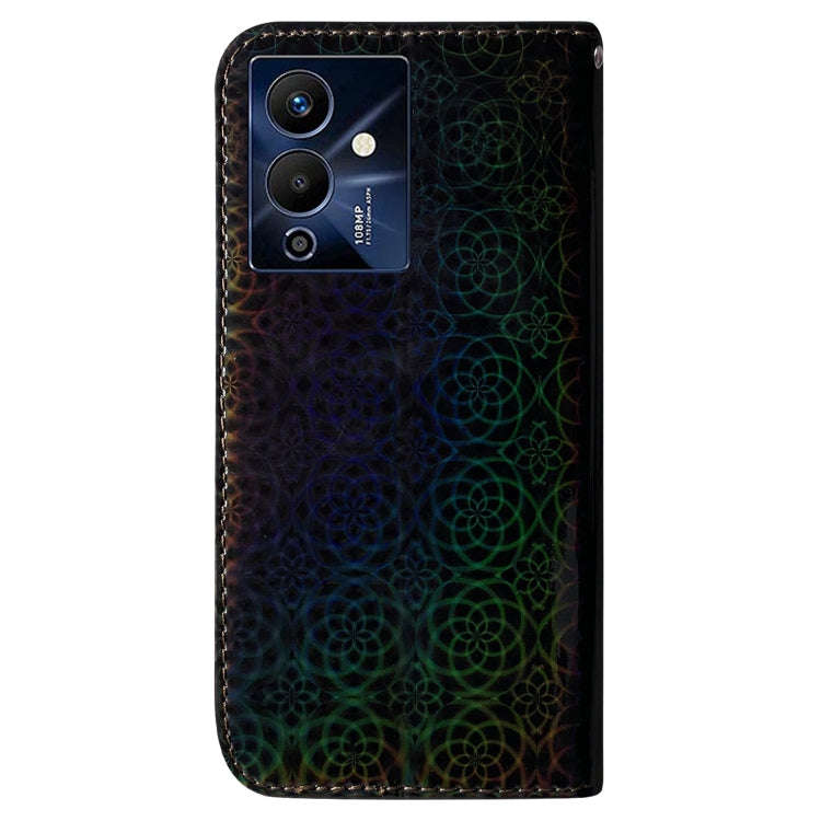 For Infinix Note 12 Pro 5G Colorful Magnetic Buckle Leather Phone Case(Black)
