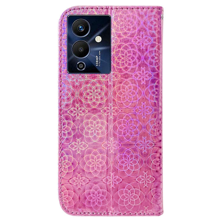 For Infinix Note 12 Pro 5G Colorful Magnetic Buckle Leather Phone Case(Pink)