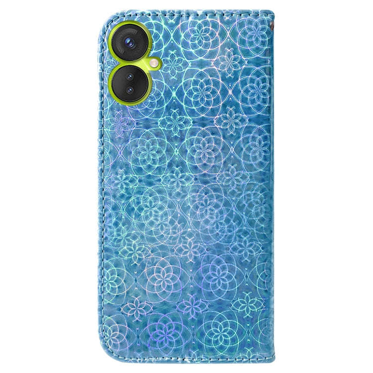 For Tecno Camon 19 Neo Colorful Magnetic Buckle Leather Phone Case(Blue)