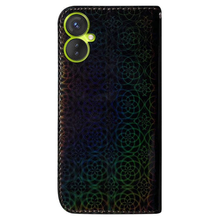 For Tecno Camon 19 Neo Colorful Magnetic Buckle Leather Phone Case(Black)