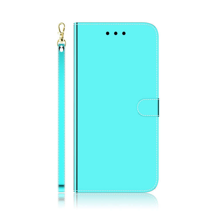For Infinix Hot 12 Pro Imitated Mirror Surface Leather Phone Case(Mint Green)