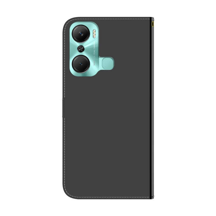For Infinix Hot 12 Pro Imitated Mirror Surface Leather Phone Case(Black)