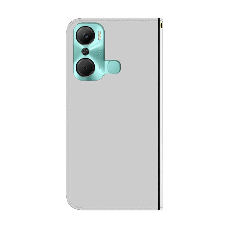 For Infinix Hot 12 Pro Imitated Mirror Surface Leather Phone Case(Silver)