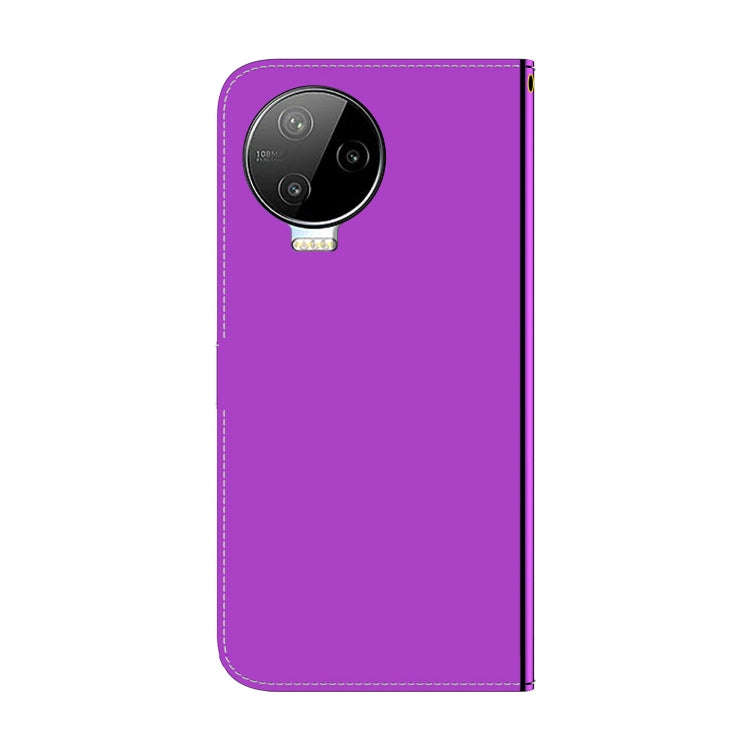 For Infinix Note 12 Pro 4G Imitated Mirror Surface Leather Phone Case(Purple)