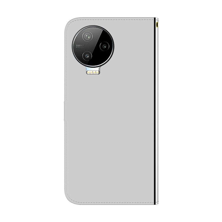 For Infinix Note 12 Pro 4G Imitated Mirror Surface Leather Phone Case(Silver)