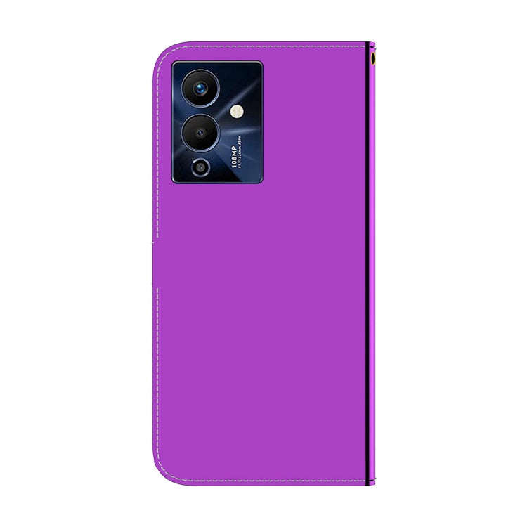 For Infinix Note 12 Pro 5G Imitated Mirror Surface Leather Phone Case(Purple)