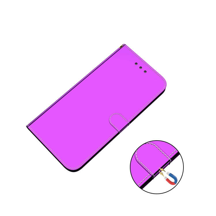 For Infinix Note 12 Pro 5G Imitated Mirror Surface Leather Phone Case(Purple)