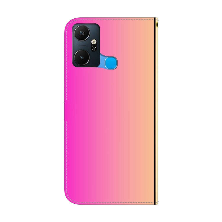 For Infinix Smart 6 Plus Imitated Mirror Surface Leather Phone Case(Gradient Color)