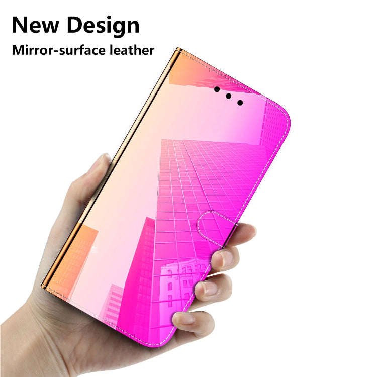 For Infinix Smart 6 Plus Imitated Mirror Surface Leather Phone Case(Gradient Color)