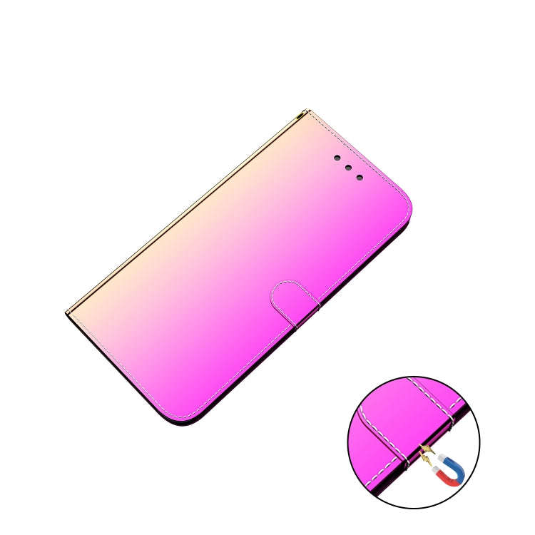 For Infinix Smart 6 Plus Imitated Mirror Surface Leather Phone Case(Gradient Color)
