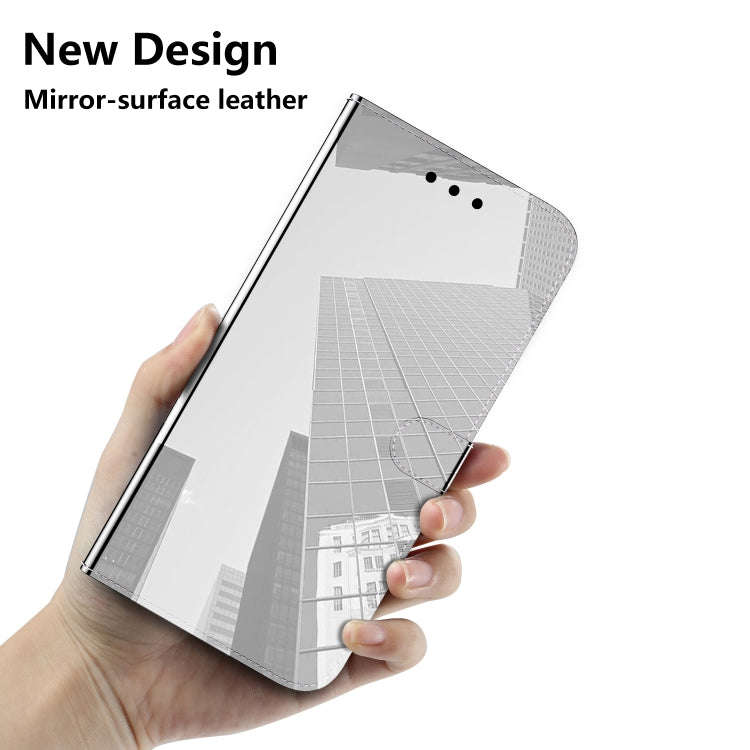 For Infinix Smart 6 Plus Imitated Mirror Surface Leather Phone Case(Silver)
