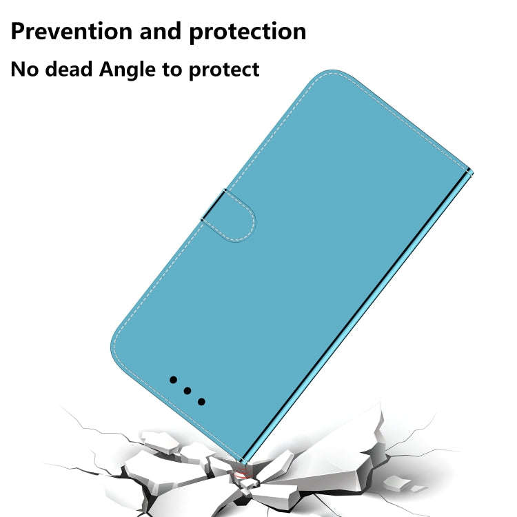 For Tecno Camon 19 Neo Imitated Mirror Surface Leather Phone Case(Blue)