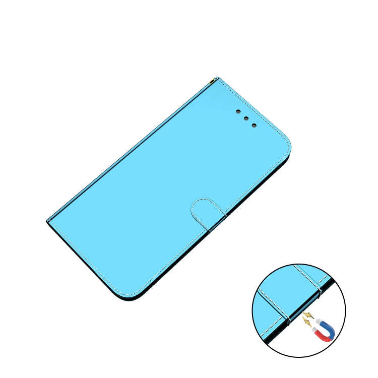 For Tecno Camon 19 Neo Imitated Mirror Surface Leather Phone Case(Blue)