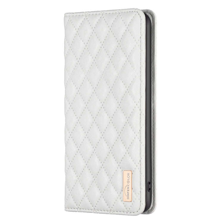 For Nokia G11 / G21 Diamond Lattice Magnetic Leather Flip Phone Case(White)