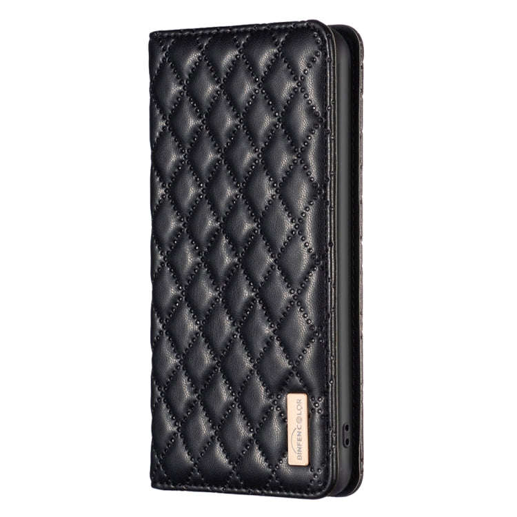 For Nokia G11 / G21 Diamond Lattice Magnetic Leather Flip Phone Case(Black)