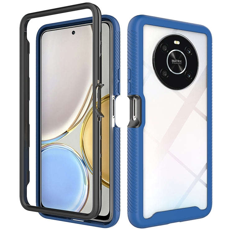 For Honor X9 4G / 5G / Magic 4 Lite Starry Sky Solid Color Shockproof TPU Clear PC Phone Case(Dar...