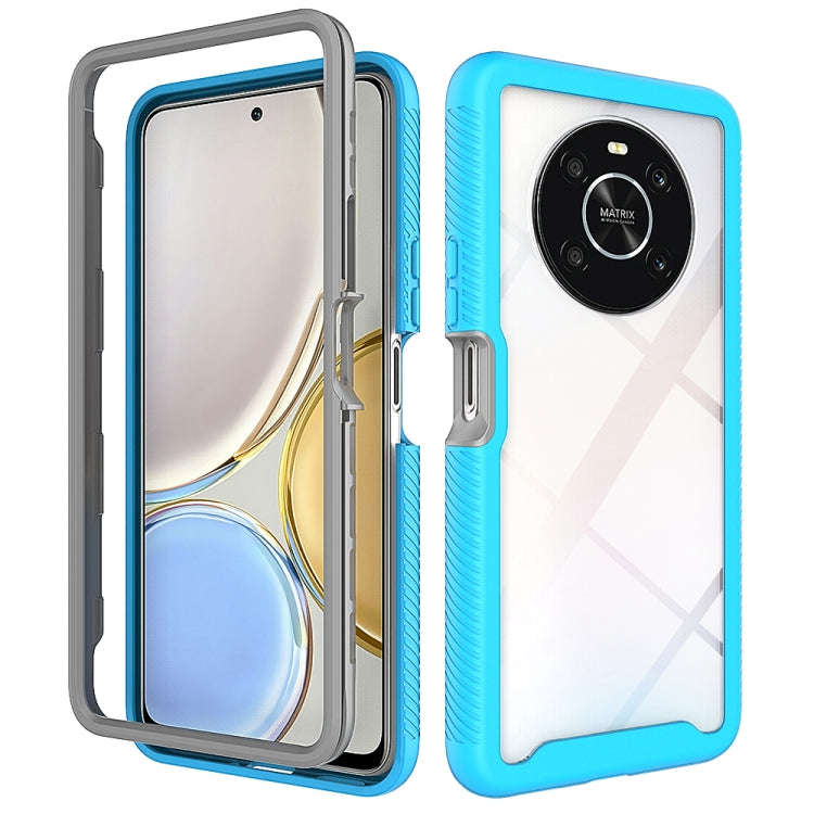 For Honor X9 4G / 5G / Magic 4 Lite Starry Sky Solid Color Shockproof TPU Clear PC Phone Case(Sky...
