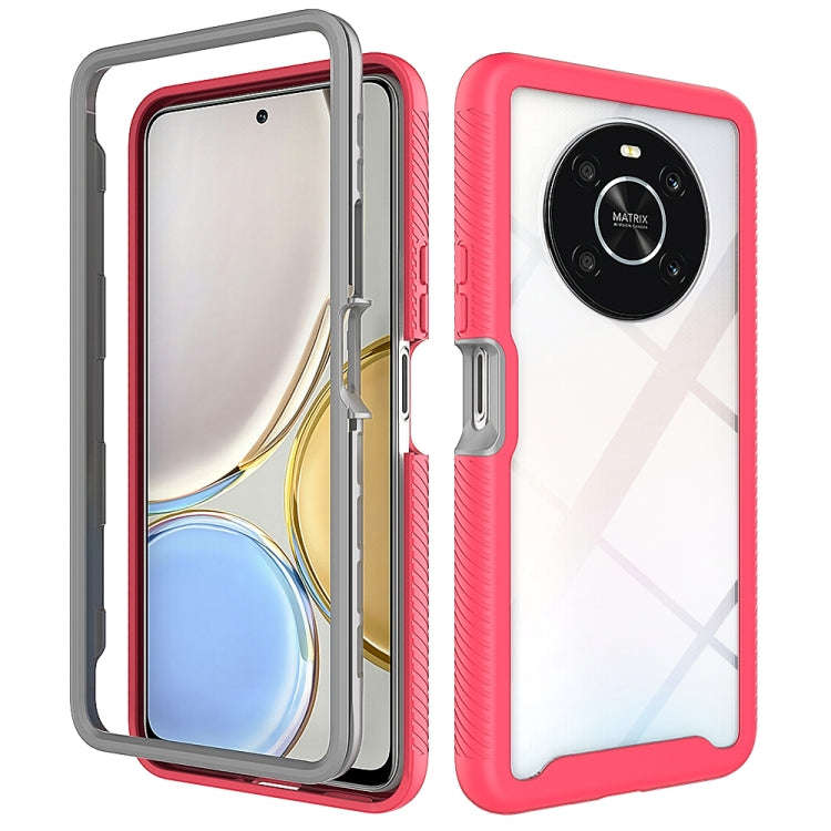 For Honor X9 4G / 5G / Magic 4 Lite Starry Sky Solid Color Shockproof TPU Clear PC Phone Case(Fro...