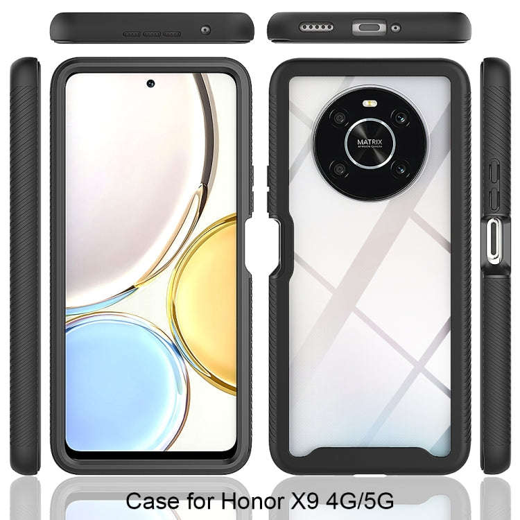 For Honor X9 4G / 5G / Magic 4 Lite Starry Sky Solid Color Shockproof TPU Clear PC Phone Case(Sky...