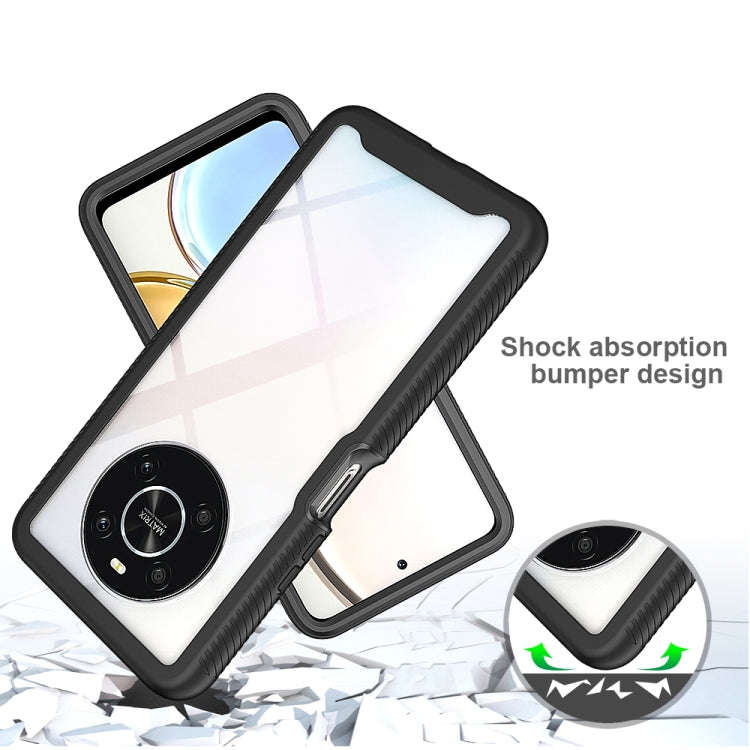 For Honor X9 4G / 5G / Magic 4 Lite Starry Sky Solid Color Shockproof TPU Clear PC Phone Case(Sky...