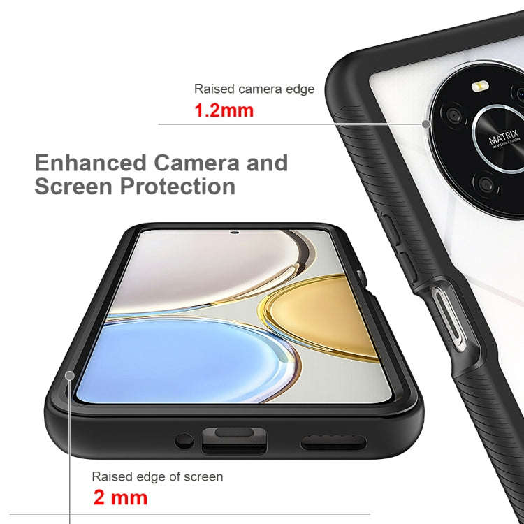For Honor X9 4G / 5G / Magic 4 Lite Starry Sky Solid Color Shockproof TPU Clear PC Phone Case(Sky...