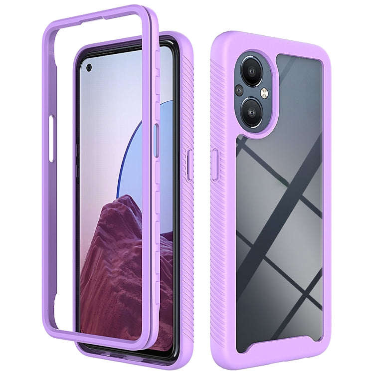 For OnePlus Nord N20 5G / OPPO Reno7 Z 5G / Reno8 Lite 5G Starry Sky Solid Color Shockproof TPU C...