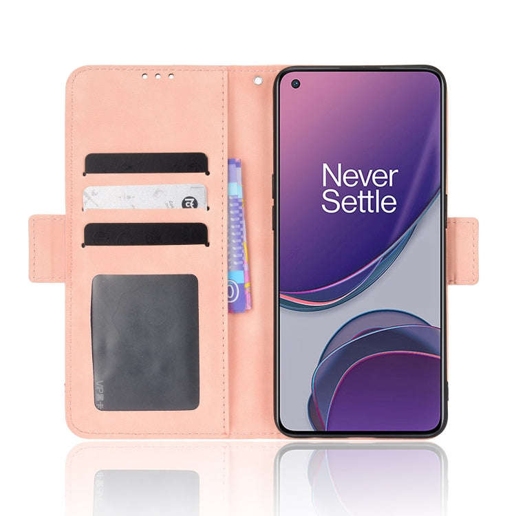 For OnePlus Nord N20 5G Skin Feel Calf Texture Card Slots Leather Phone Case(Pink)