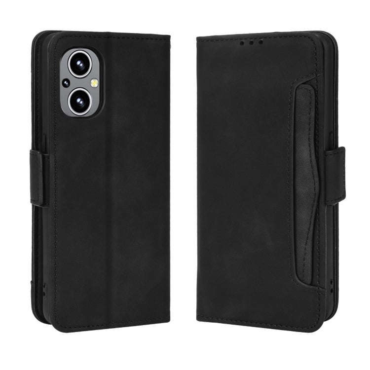 For OnePlus Nord N20 5G Skin Feel Calf Texture Card Slots Leather Phone Case(Black)
