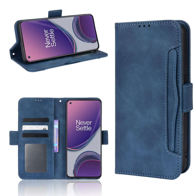 For OnePlus Nord N20 5G Skin Feel Calf Texture Card Slots Leather Phone Case(Blue)