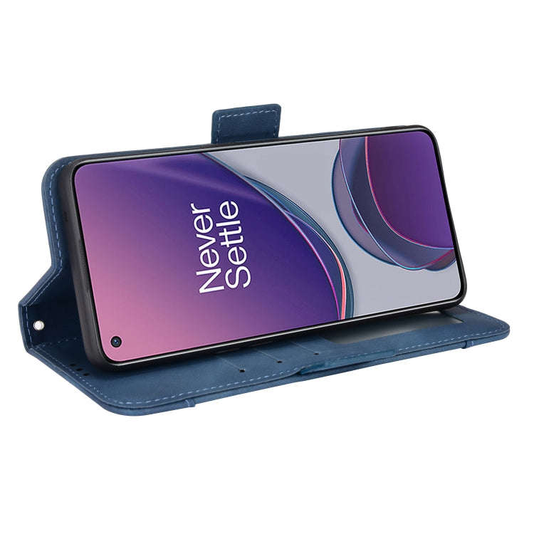 For OnePlus Nord N20 5G Skin Feel Calf Texture Card Slots Leather Phone Case(Blue)