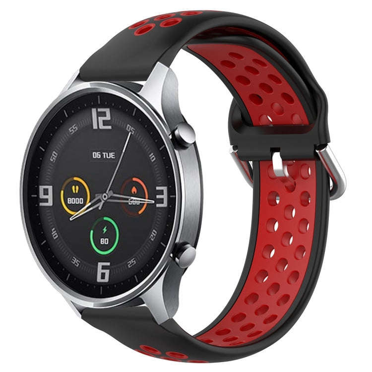 For Xiaomi Watch Color 22mm Clasp Two Color Sport Watch Band(Red + Black)