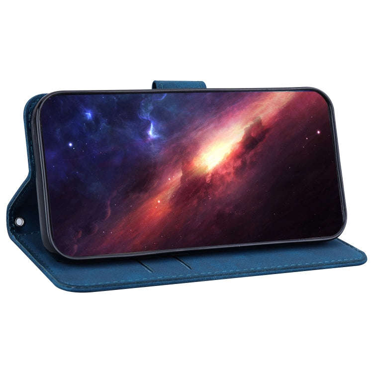 For Infinix Note 12 Pro 5G Geometric Embossed Flip Leather Phone Case(Blue)