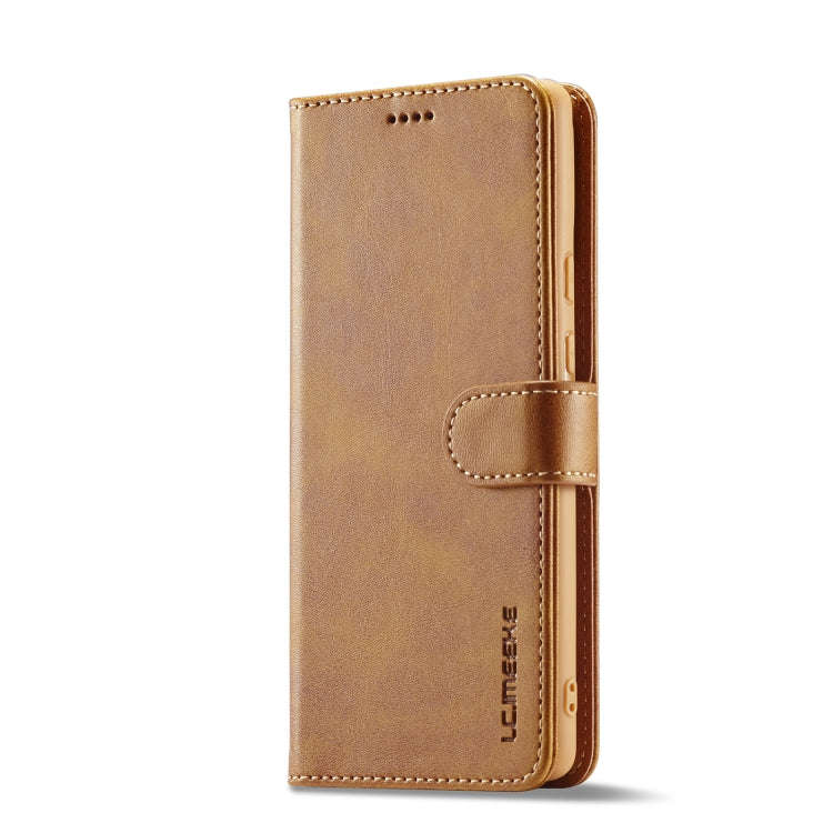 For Google Pixel 7 LC.IMEEKE Calf Texture Horizontal Flip Leather Case(Yellow)