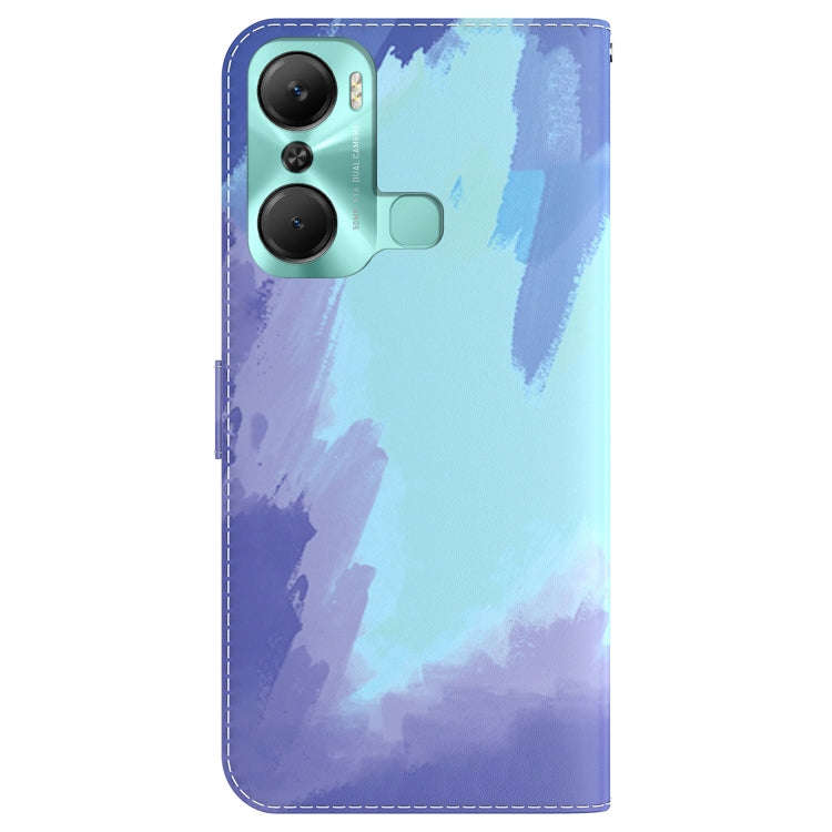 For Infinix Hot 12 Pro Watercolor Pattern Flip Leather Phone Case(Winter Snow)