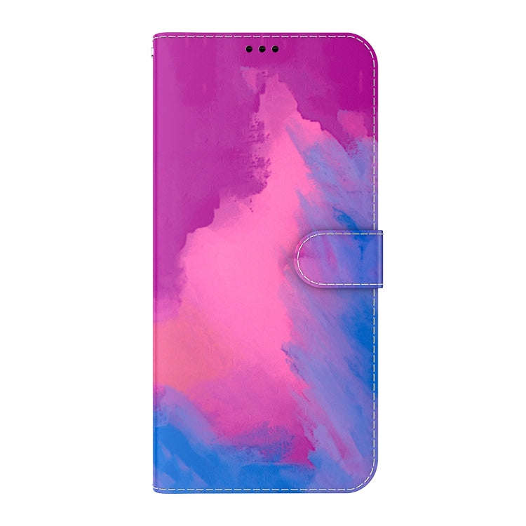 For Infinix Note 12 Pro 4G Watercolor Pattern Flip Leather Phone Case(Purple Red)