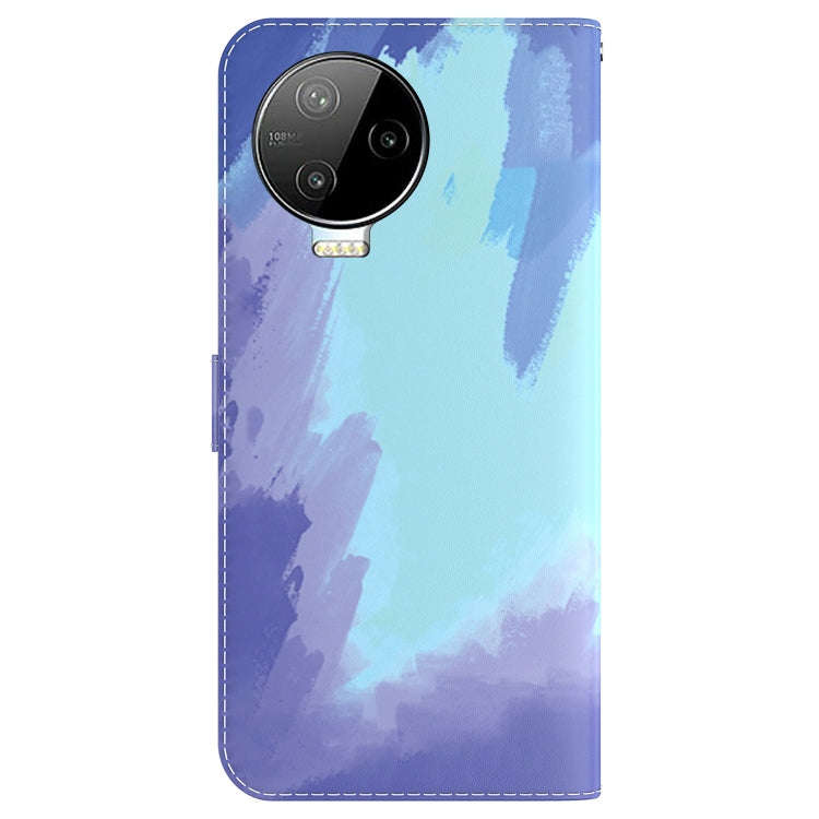 For Infinix Note 12 Pro 4G Watercolor Pattern Flip Leather Phone Case(Winter Snow)