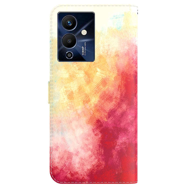 For Infinix Note 12 Pro 5G Watercolor Pattern Flip Leather Phone Case(Spring Cherry)