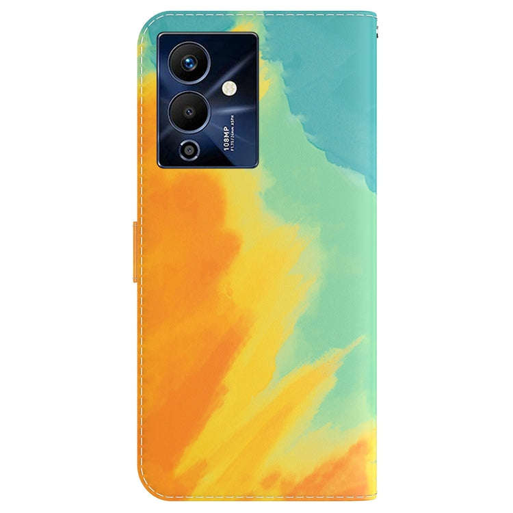 For Infinix Note 12 Pro 5G Watercolor Pattern Flip Leather Phone Case(Autumn Leaf Color)