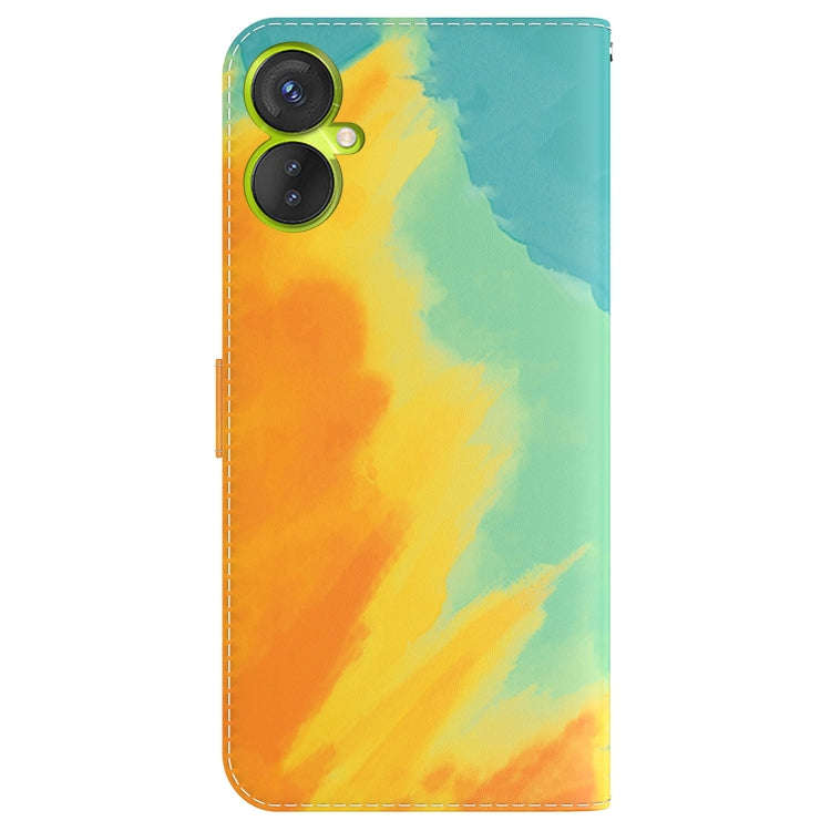 For Tecno Camon 19 Neo Watercolor Pattern Flip Leather Phone Case(Autumn Leaf Color)