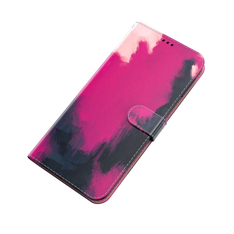 For Tecno Camon 19 Neo Watercolor Pattern Flip Leather Phone Case(Berry Color)