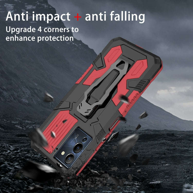 For Infinix Note 12 G96 Armor Warrior Shockproof PC + TPU Phone Case(Red)