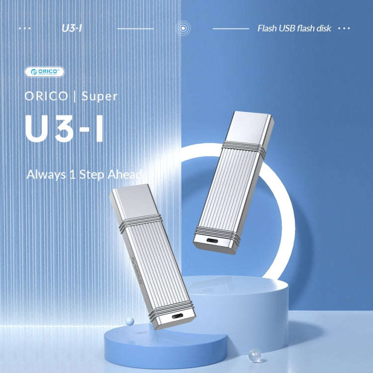 ORICO 32GB USB-A USB3.2 Gen1 USB Flash Drive, Read 260MB/s, Write 50MB/s (Silver)