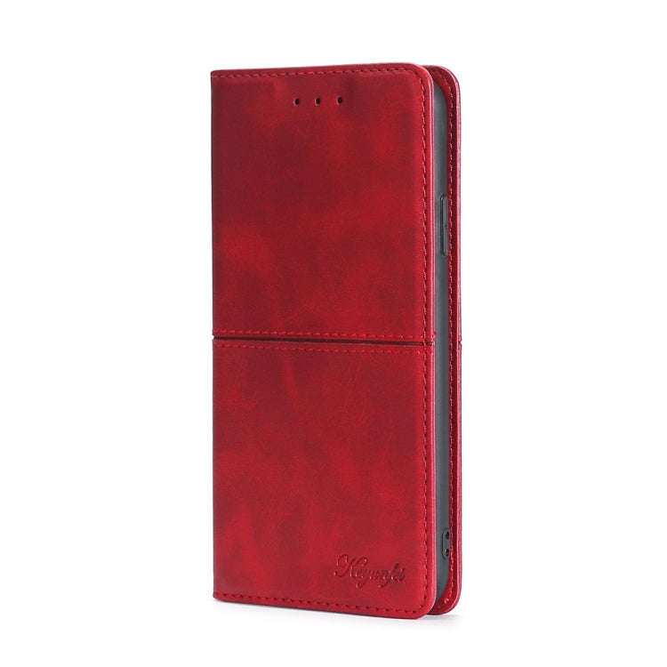 For OnePlus Nord N20 SE 4G Cow Texture Magnetic Leather Phone Case(Red)