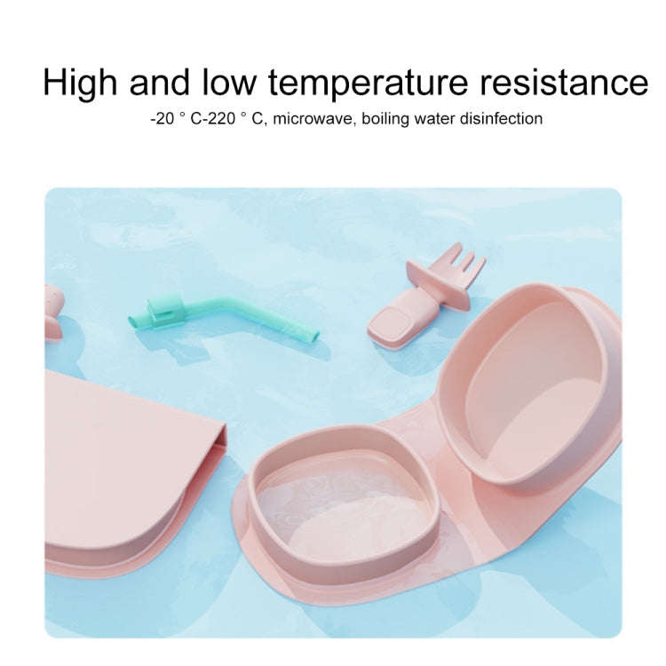 Outdoor Portable Silicone Folding Complementary Food Bowl(Pink)