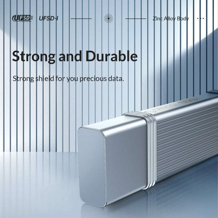 ORICO UFS Flash Drive, Read: 411MB/s, Write: 353MB/s, Memory:256GB, Port:Type-C(Silver)