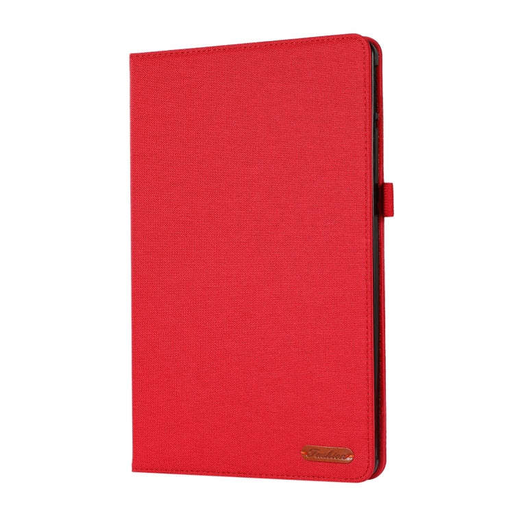 For Lenovo Tab P11 Pro Fabric Leather Tablet Case(Red)