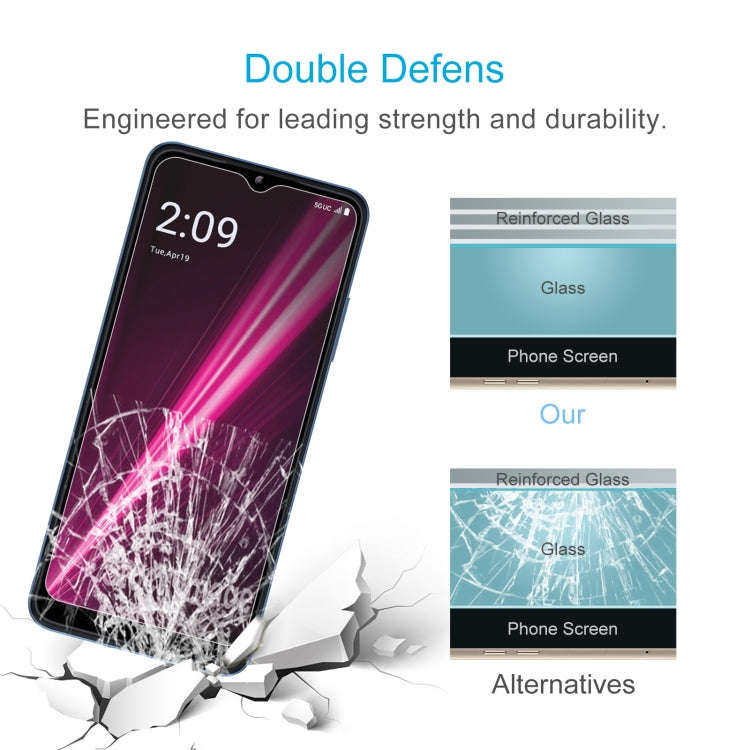 For T-Mobile T Phone 5G 50pcs 0.26mm 9H 2.5D Tempered Glass Film