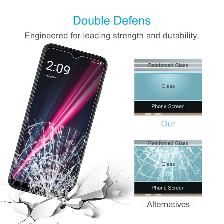 For T-Mobile T Phone Pro 5G 50pcs 0.26mm 9H 2.5D Tempered Glass Film