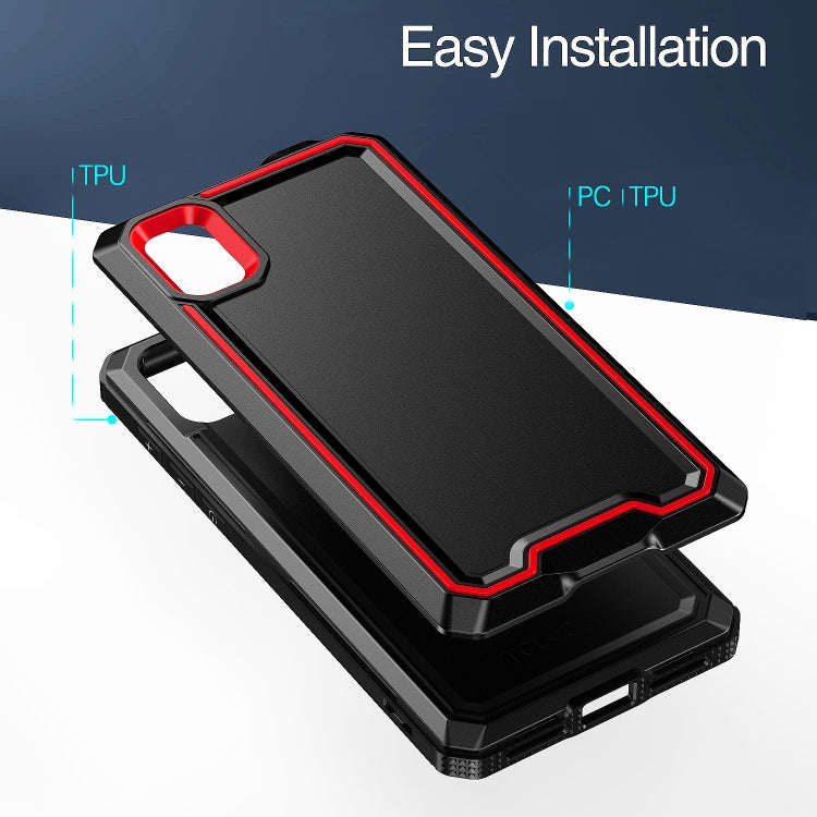 For TCL ION z Armour Two-color TPU + PC Phone Case(Pink+Blue)